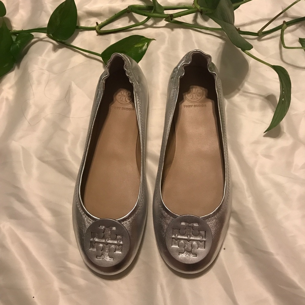 Tory Burch Metallic Ballet